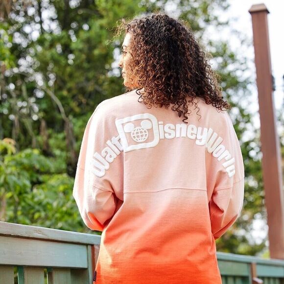 Disney Pink and Orange Ombre Spirit jersey Sweatshirt - Picture 5 of 8